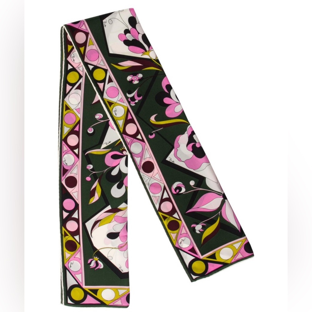 Pucci printed silk scarf
